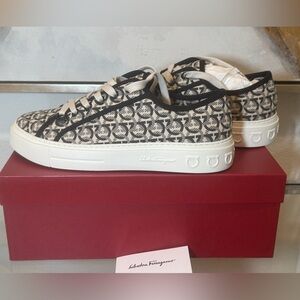 Salvatore Ferragamo Gray Sole Sneakers